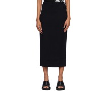 Black 'The Tie' Maxi Skirt