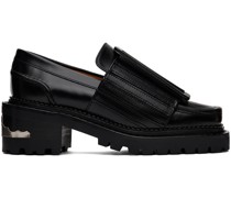 Black Strap Loafers