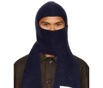 Navy Mohair Scarf