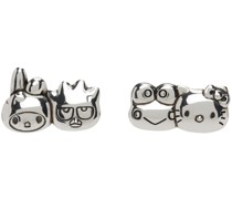 Silver Hello Kitty & Friends Quadruplets Earrings