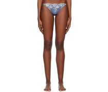 SSENSE Exclusive Blue Daisy Duke Briefs