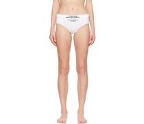 White Printed Briefs