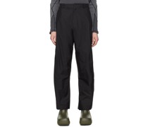 Black Paneled Trousers