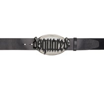 Black Gothic Plaque Belt