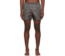 Grey & Brown Camouflage Wild Steve Swim Shorts