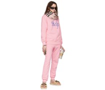 SSENSE Exclusive Pink 'Help' Sweatshirt & Lounge Pant Set
