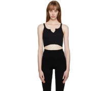 Black Cropped Tank Top