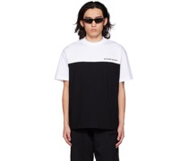 Black & White Numbered Color Block T-Shirt