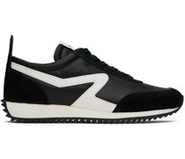 Black Retro Runner Sneakers