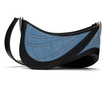 Black & Blue Medium Denim Spiral Curve 01 Bag