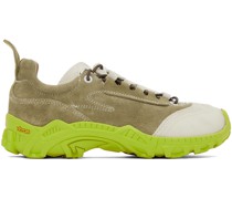 Off-White & Taupe Gabe Sneakers