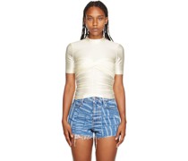 Off-White Ruched T-Shirt