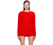 Red Shag Sweater
