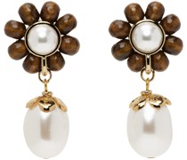 Brown & Pearl Marti Earrings