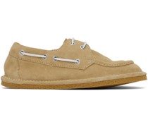 Tan Laced Loafers