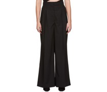 Black Pleated Trousers