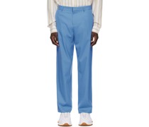 Blue Straight Trousers