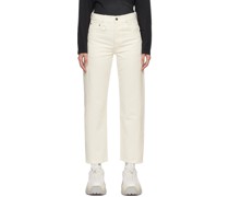 White Overdyed Jeans