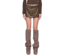 SSENSE Exclusive Brown Miniskirt