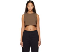 Brown Boyfriend Tank Top