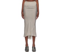 Off-White Calf Midi Skirt