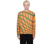 Orange & Green Tarone Long Sleeve T-Shirt