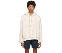 Off-White Textured Stripe Hoodie