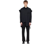 Black Asymmetric Shirt