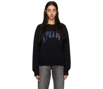 Black Embroidered Sweater