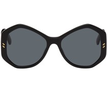 Black Falabella Pin Hexagonal Sunglasses
