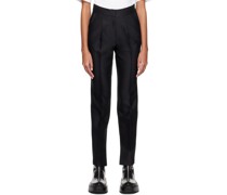 Black Creased Trousers