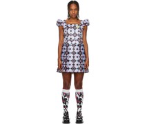 SSENSE Exclusive Black & Pink Pleated Minidress