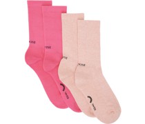 Two-Pack Pink Socks