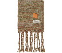 Orange & Green Muffler 04 Scarf