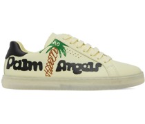 Yellow Palm One Sketchy Logo Sneakers