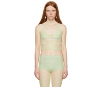SSENSE Exclusive Green Lace Tank Top
