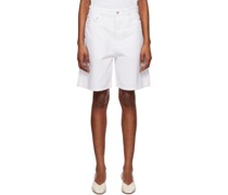 White Bode Denim Shorts