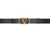 Black & Blue VLogo Signature Reversible Belt
