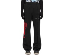 Black Wide Fit Sweatpants