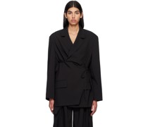 Black Wrap Blazer