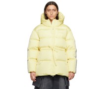 Yellow Belted Down Jacket