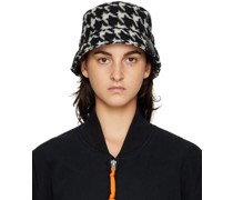 Black Slant Bucket Hat