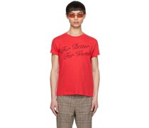 Red 'For Better For Worse' T-Shirt