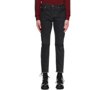 Black Zip Jeans