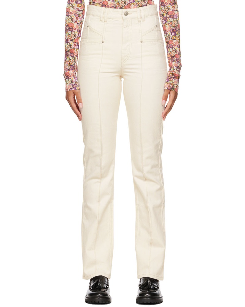 Isabel Marant Damen Off-White Lirokae Jeans
