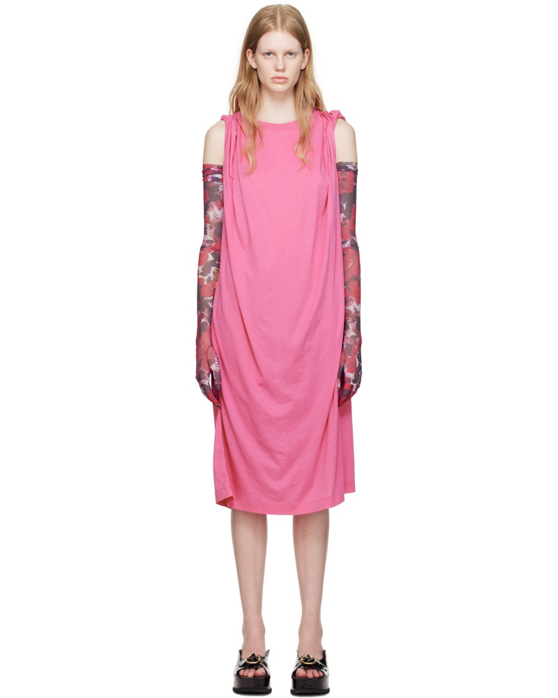 Dries van Noten Damen SSENSE Exclusive Pink Midi Dress