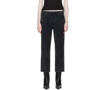 Black Washed Trousers
