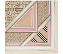 Beige & Pink Montage Silk Scarf