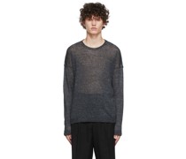 Grey Linen Sweater