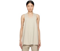 Taupe Scoop Neck Tank Top